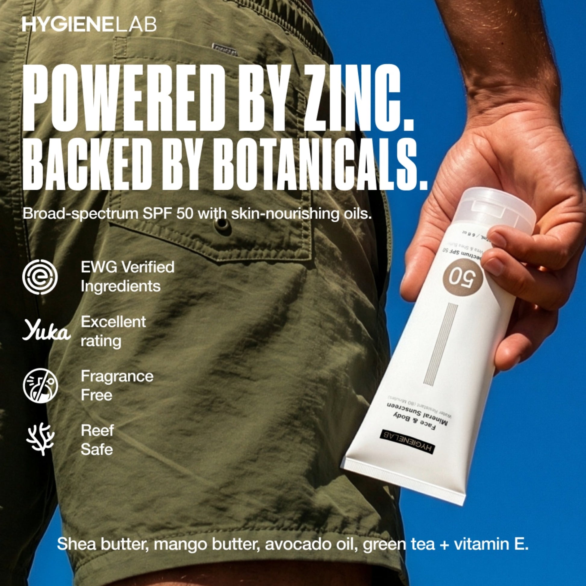 Face and Body Mineral Sunscreen - HygieneLab
