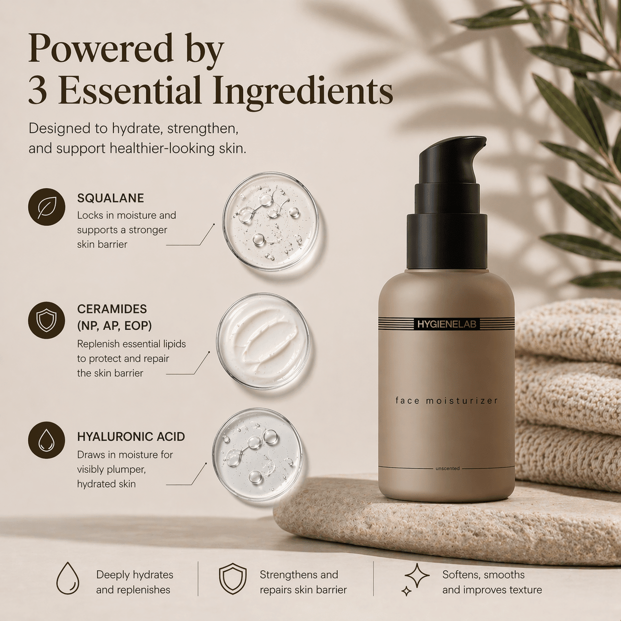 Face Moisturizer 3 - Pack - HygieneLab