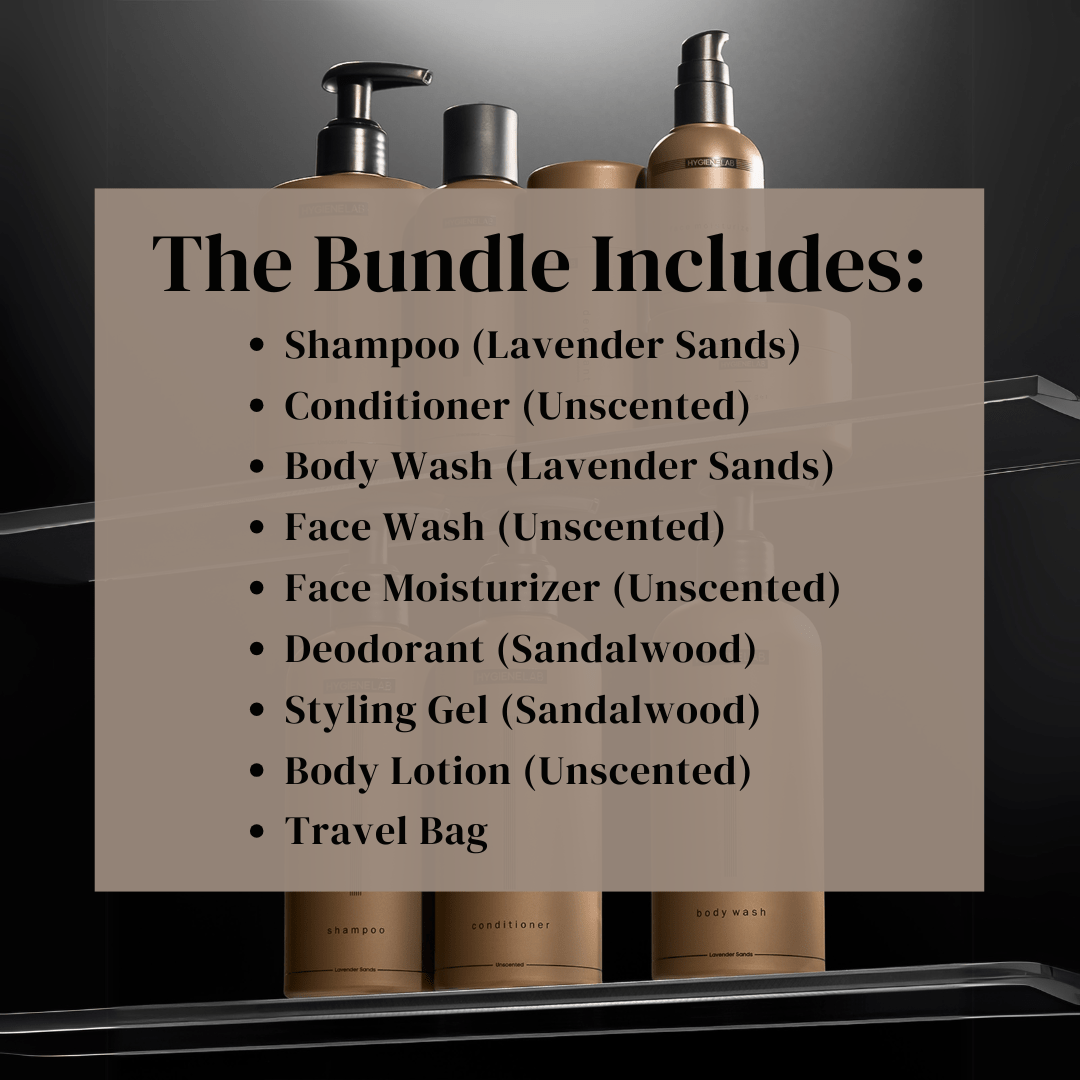 The Complete Daily Bundle + Toiletry Bag – HygieneLab